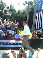 Mit Romney in St. Austine on Monday
